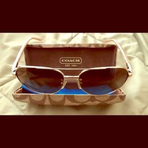 Light brown Coach Sunglasses